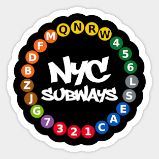 NYC Subways Sticker